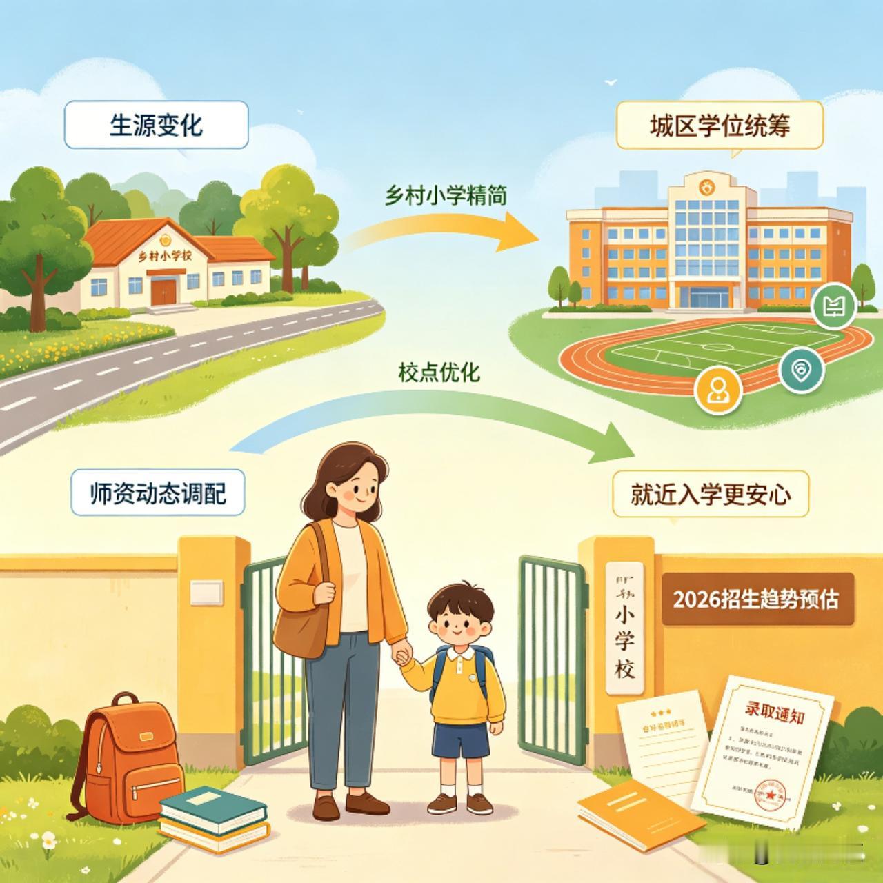 县域生源悄悄变了，2026年中小学招生预估来了
 
回望2025年某县官方敲定的