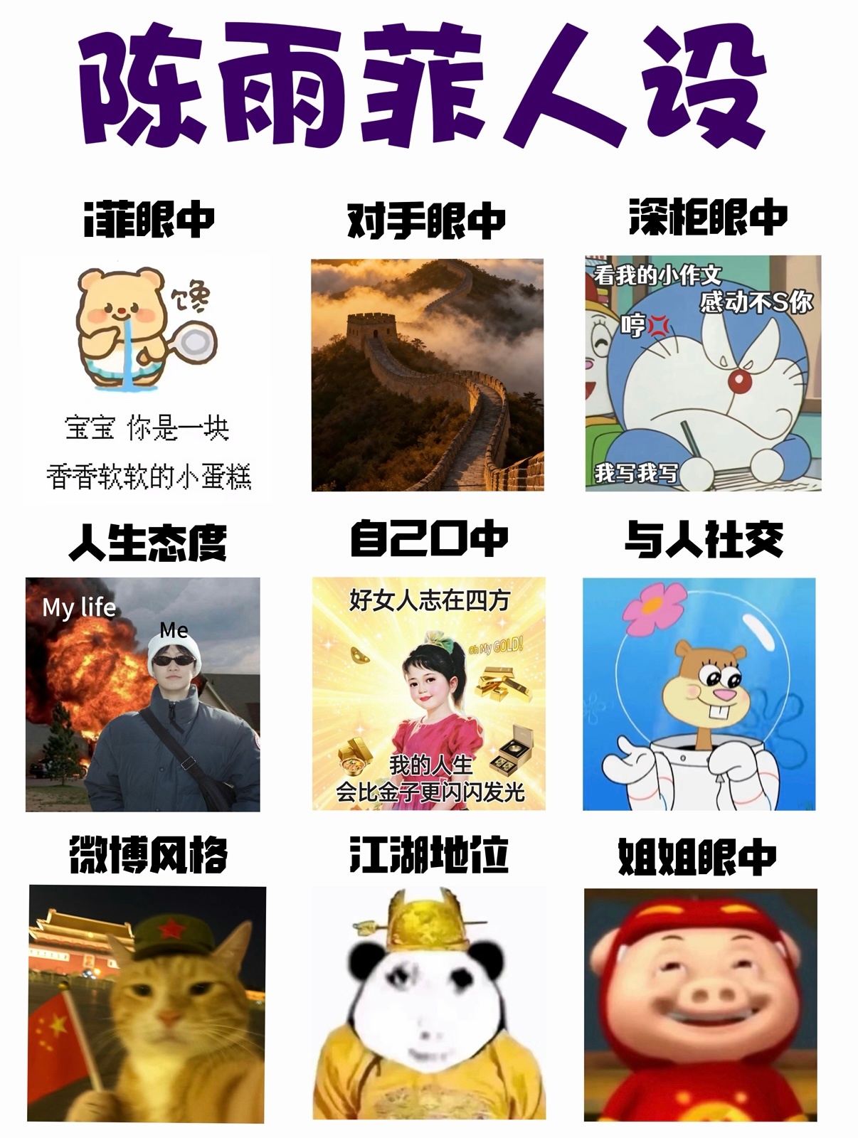 小菲菲之人设 