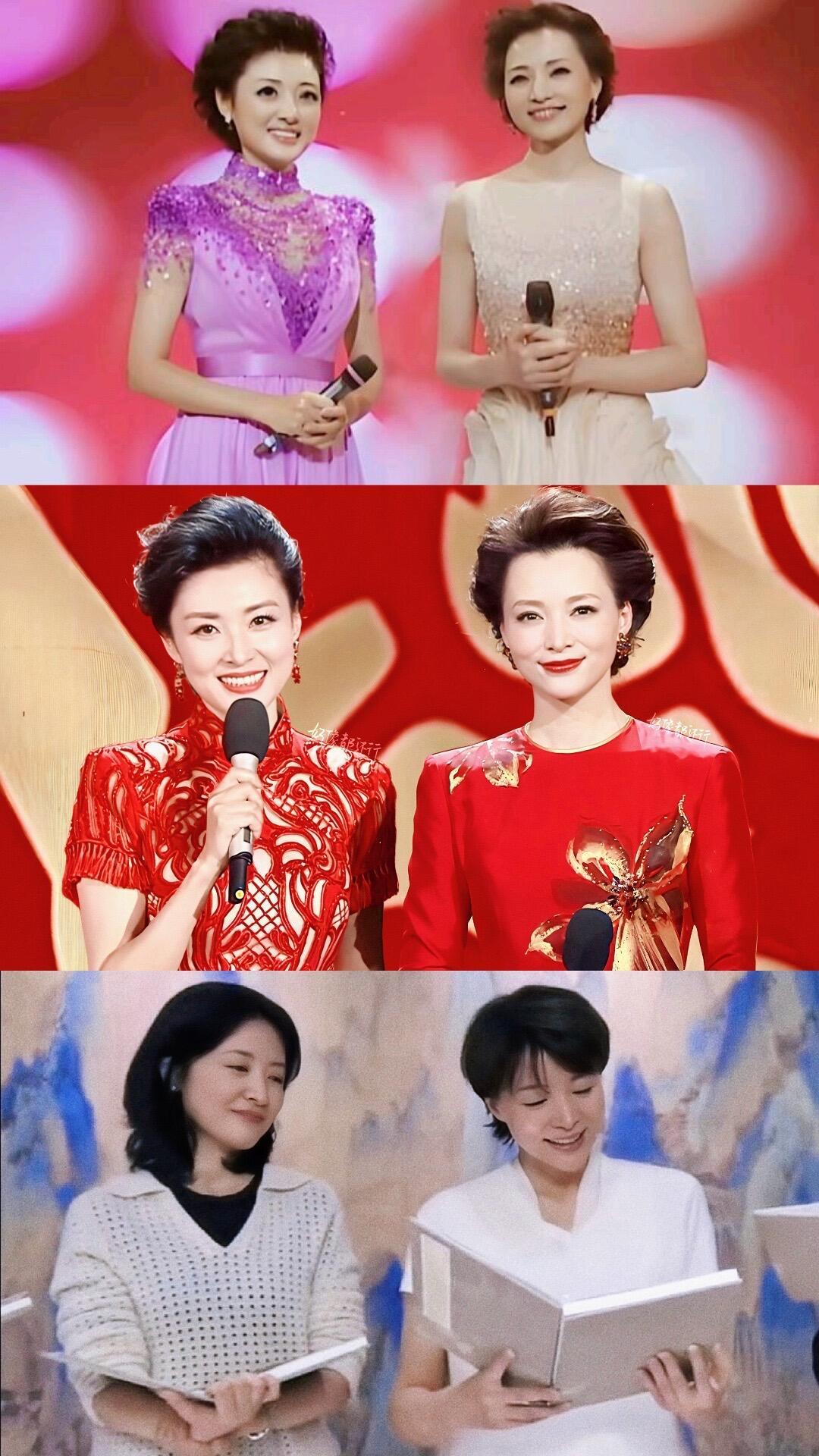 董卿周涛 彼此璀璨彼此照亮春晚不能没有董卿周涛啊！！感觉看到她俩就快到过年了