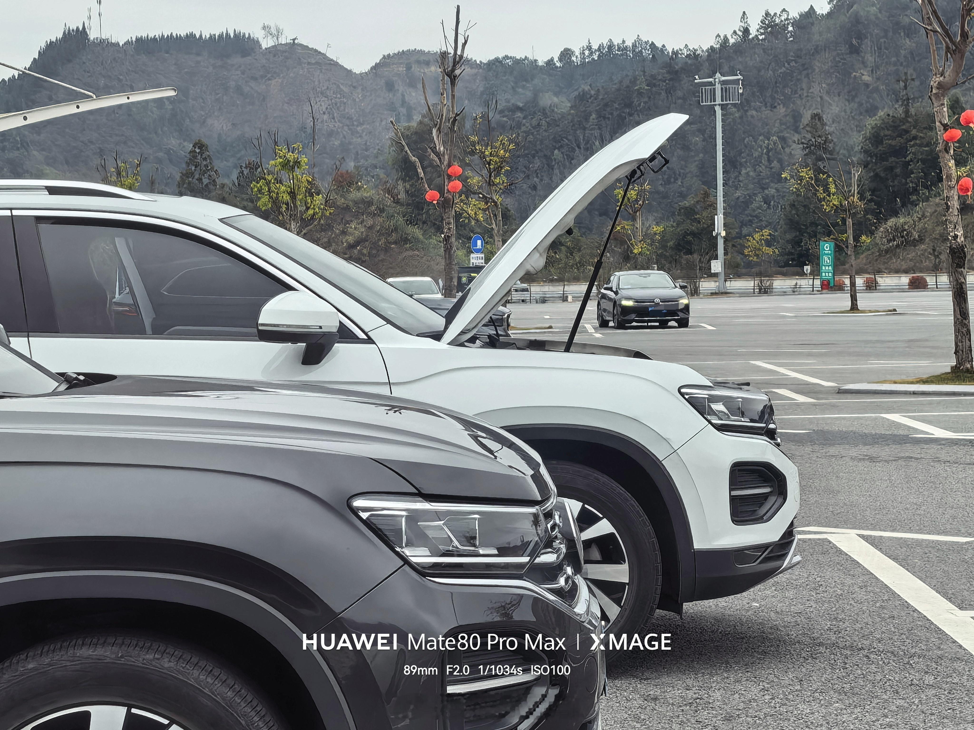 以前一直觉得，停车打开引擎盖散热这事是个玩笑。没想到今天在服务区看到了，真有人打