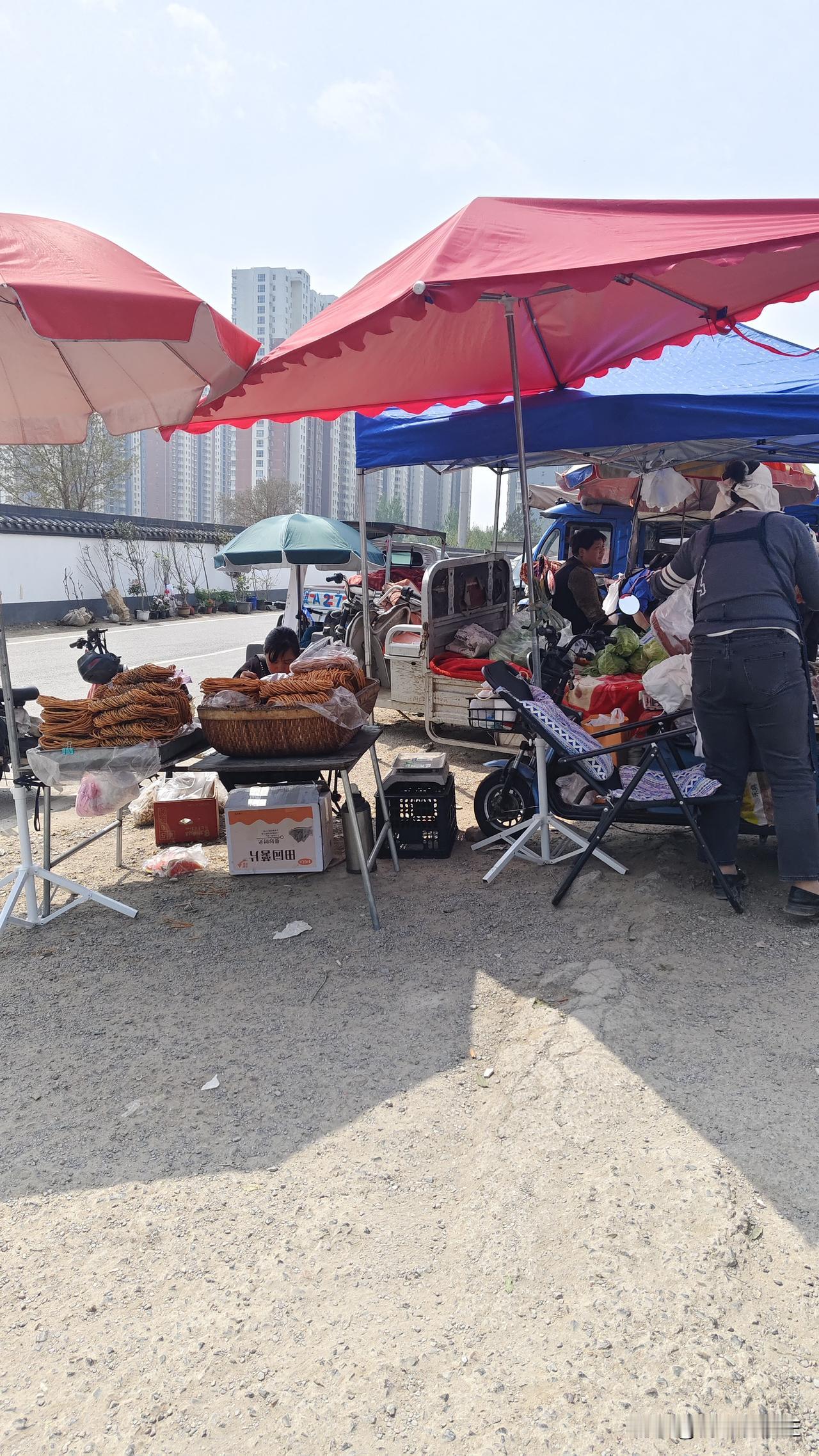 石家庄城市里，就是挨着郊区的一些地方，三环，有很多大集市。
其实挺方便的，毕竟附