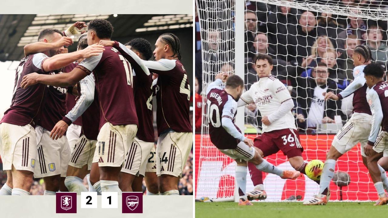 英超：阿森纳客场1-2负于阿斯顿维拉，各赛事18场不败被终结。
卡什率先建功，特