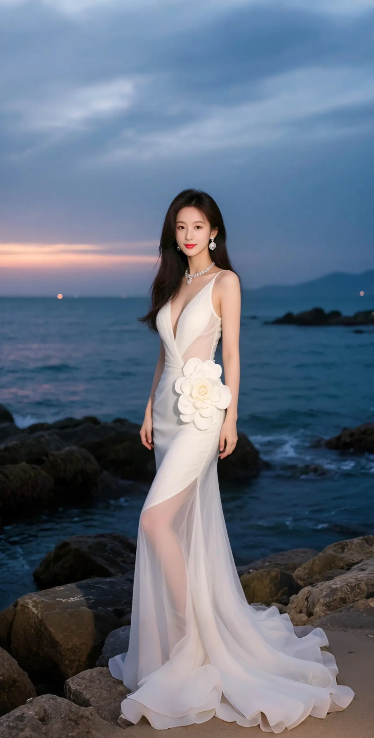 AI扩图 AI夜海魅影