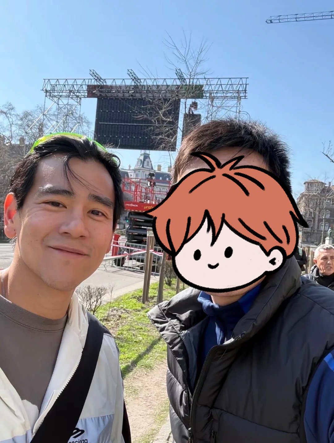 彭于晏 ☀匈牙利偶遇彭于晏彭于晏态度Eddietude  🏃跑步状态的穿好少啊