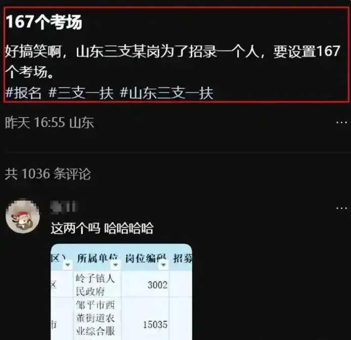 除了考公，毕业生没有出路了？
山东考公一个三支一扶岗位，只招1个人，竟然有495