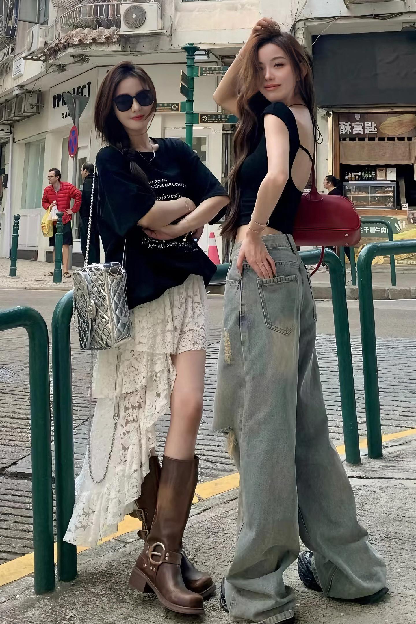 夏日辣妹穿搭。
