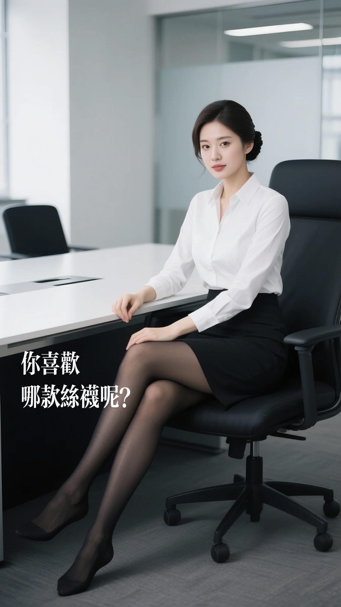 AI摄影：女秘书。