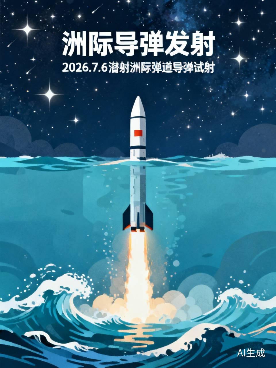 我国洲际导弹发射意义非凡。就拿2026年7月6日这次潜射洲际弹道导弹发射来说，时