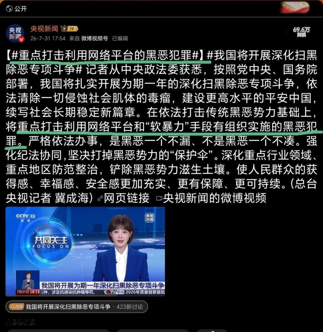 长期持续的明显有组织的网络造  谣网   暴行为，尤其是长期持续的针对特定主体的