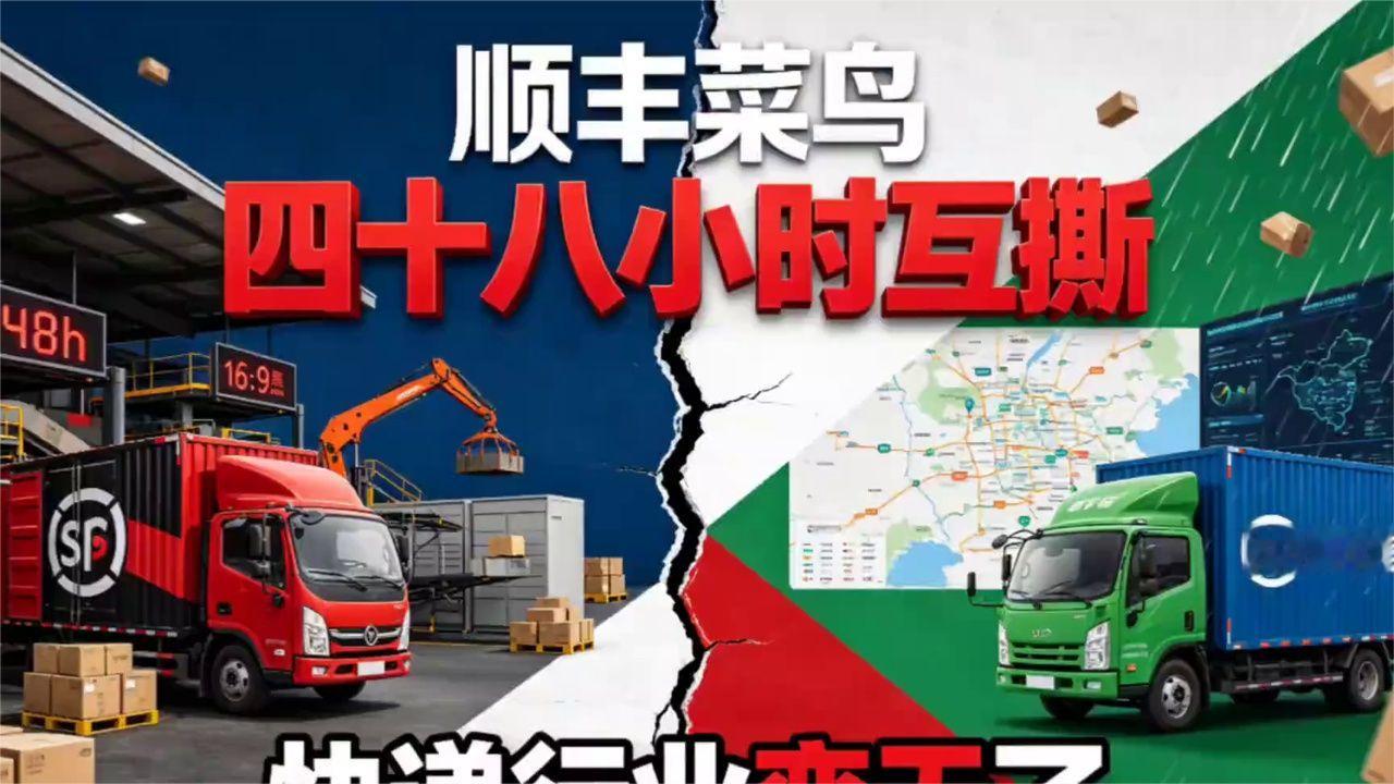 顺丰菜鸟四十八小时互撕，快递行业变天了#民生财经 #快递行业