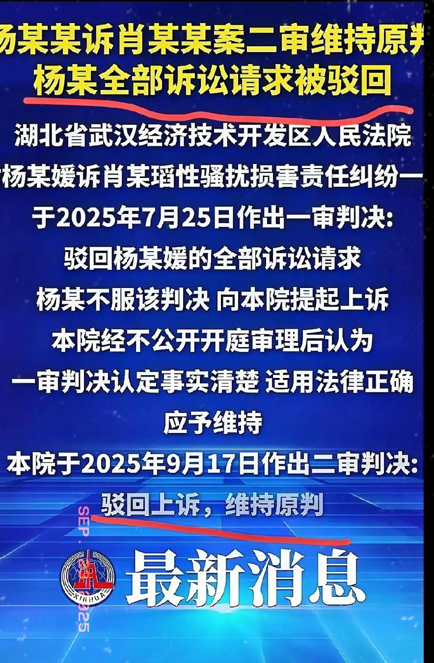 好消息
肖同学终于行动起来了，
起诉了杨某，因为她在媒体上污蔑肖同学，并索赔。