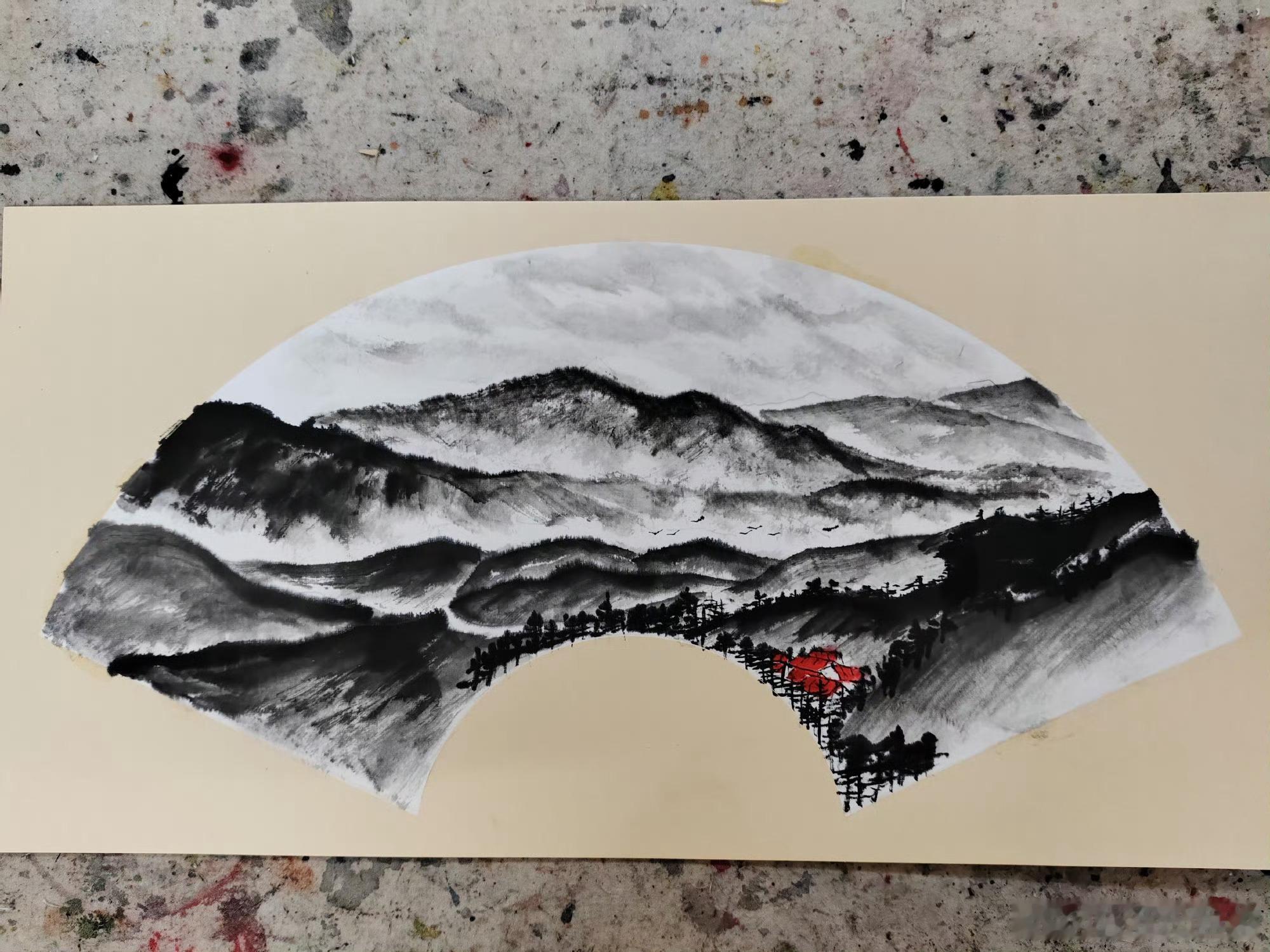 南山大牧场写生 