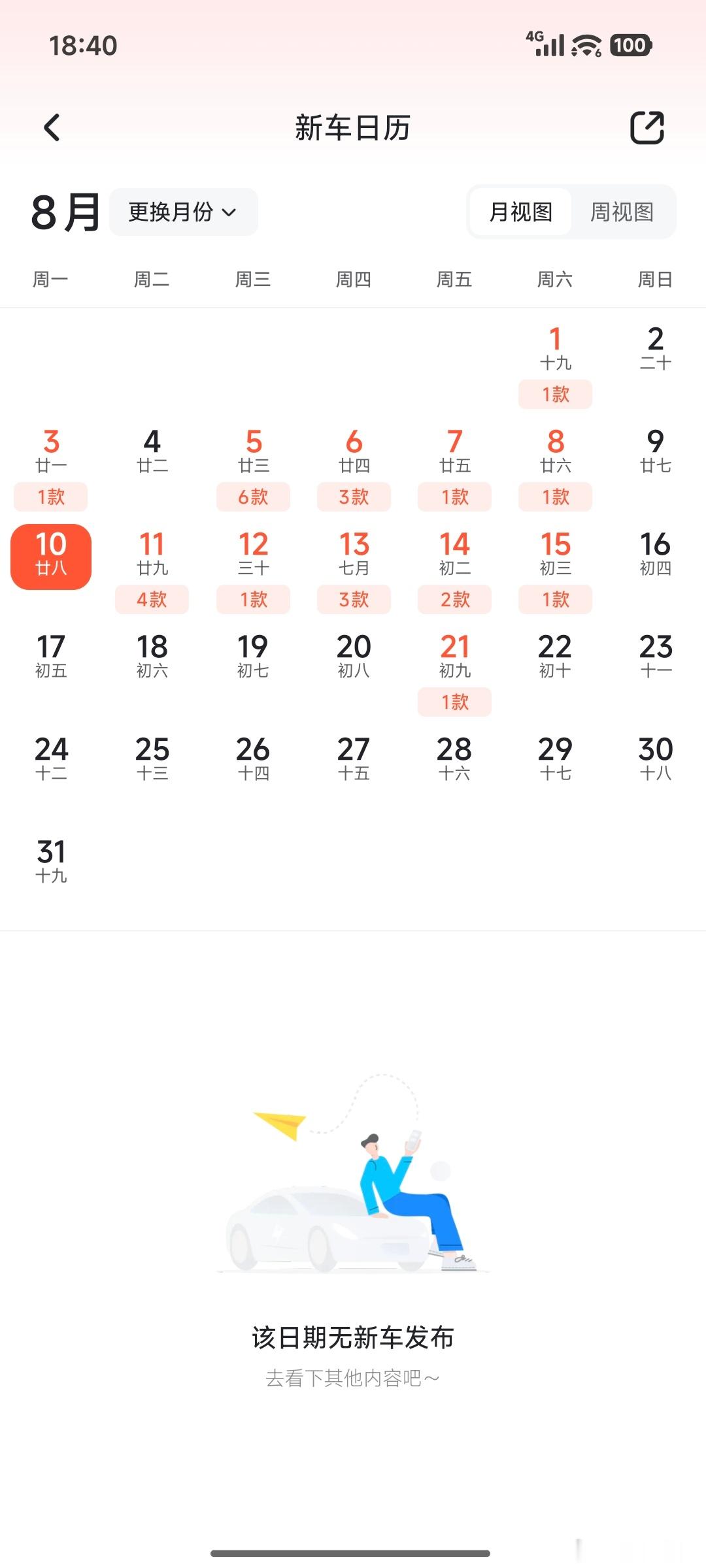 今天周一，没有新能源车发布会，你习惯吗新能源汽车