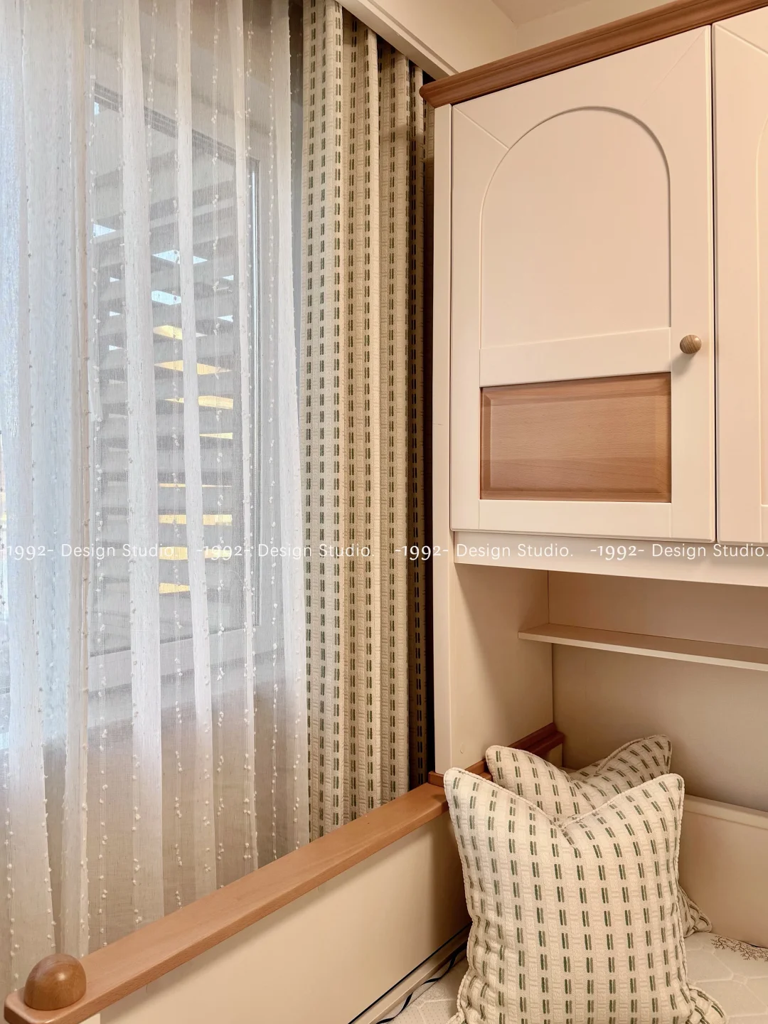 儿童房窗帘｜牛油果绿，清爽又带点甜