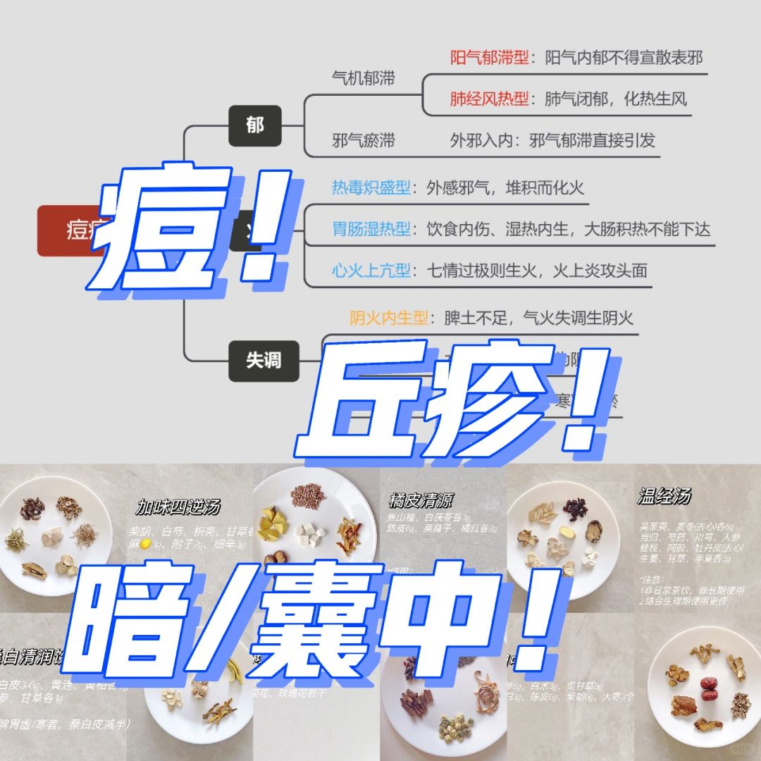 痘3.0｜形态分布→辨种类👉内养（上）