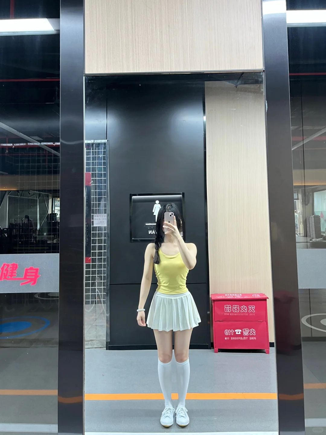 第一次尝试健身裤裙