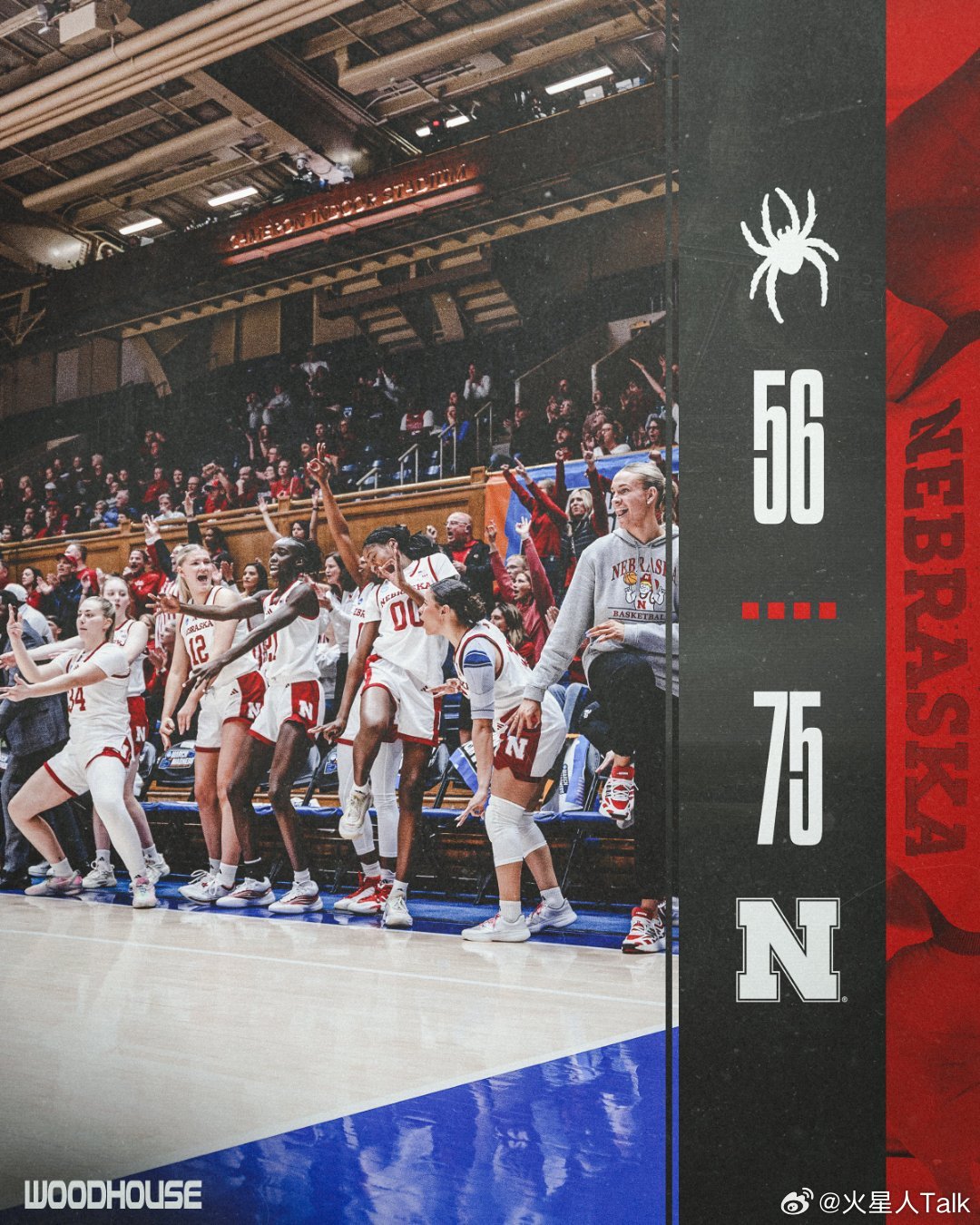 2025-2026赛季NCAA女篮疯狂三月 Last Four In，内布拉斯加