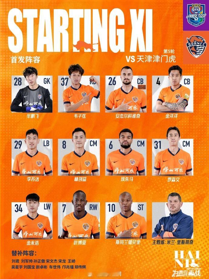 海牛客场挑战天津津门虎，中场外援梅萨乌迪没有进入大名单，不知是否是伤病原因。这场