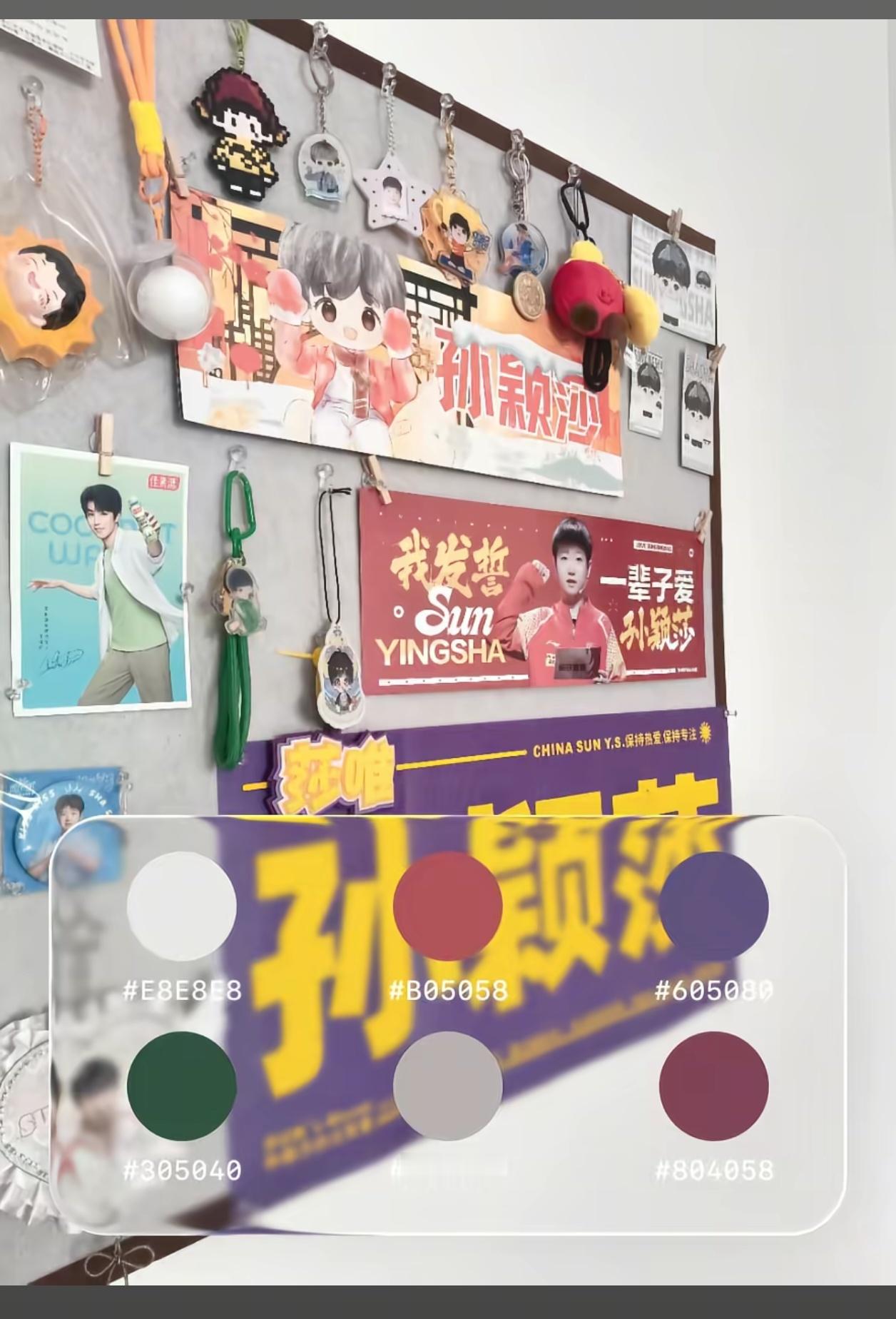 看到好几个这么妥帖收藏小莎周边的摆放图片，不仅仅是对这些物品的珍惜，更是用这些确