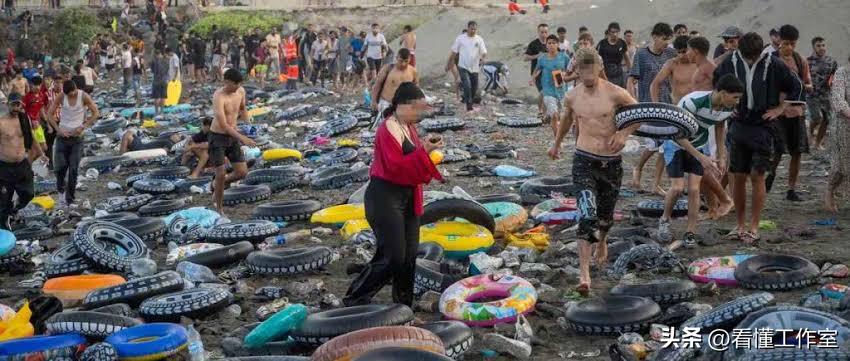 踩踏溺亡72人，出动军队遣返！
欧洲炸锅了，西班牙一天涌入6万移民！
西班牙休达