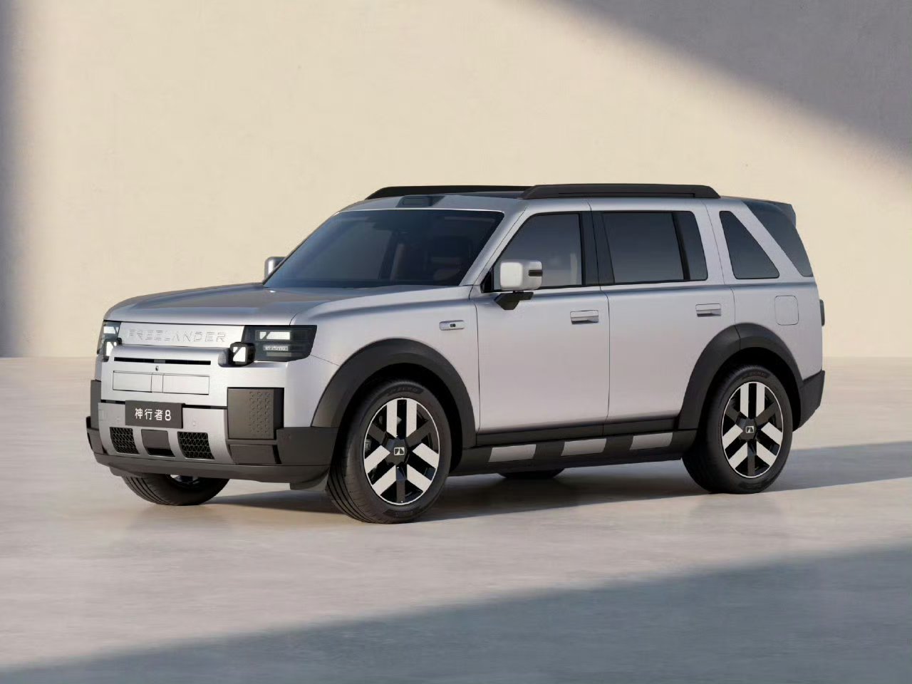 这个车这颜色这设计实际还挺还看啊，就是不知道让不让叫路虎xxx