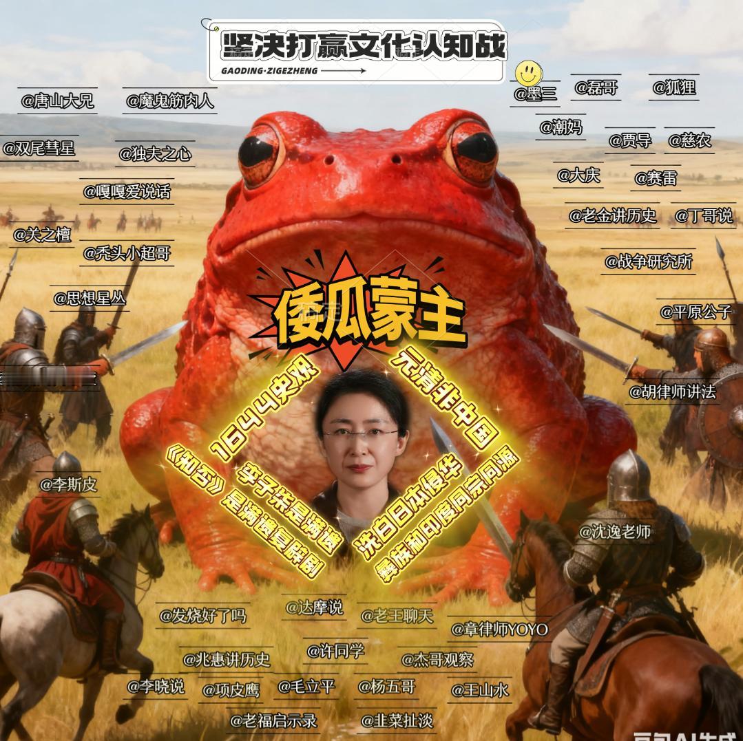 团结起来提高警惕，坚决打赢这场文化认知战！把倭瓜及其簇拥者扫进垃圾堆。