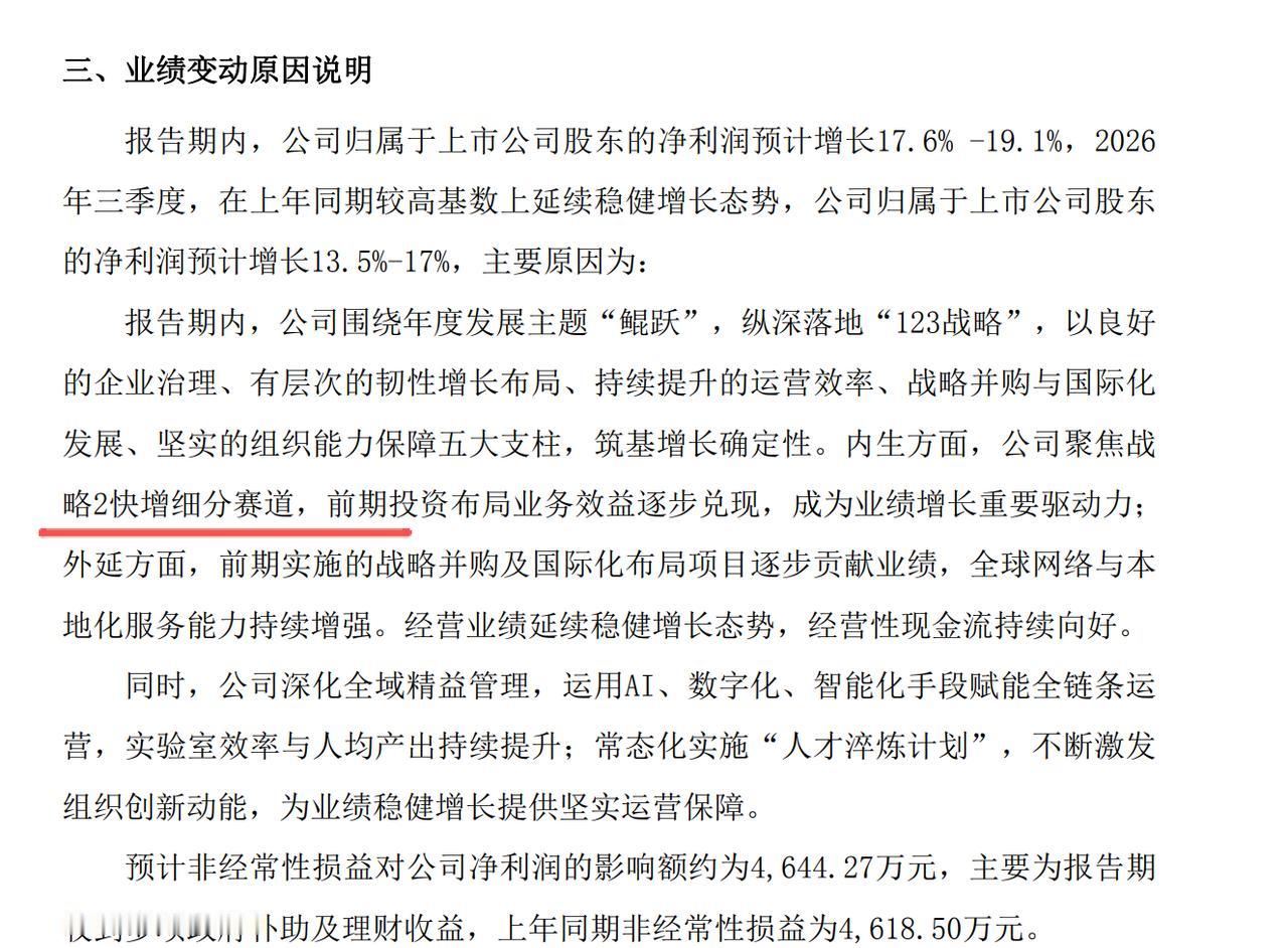 华测检测业绩虽然不错，但是3季报，还打错字了，没人复核发现吗？这3季报写出来自己