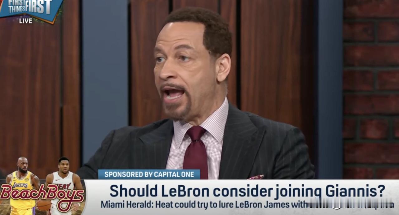 近日，评论员Chris Broussard在一档节目中表示，应该尝试追求詹姆斯，
