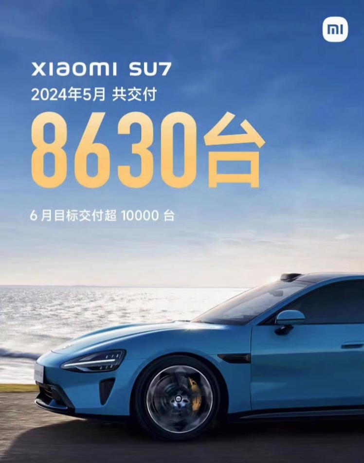 你的小米SU7等车多久了？
小米SU7在5月交付8630台，产能还在持续爬坡，预