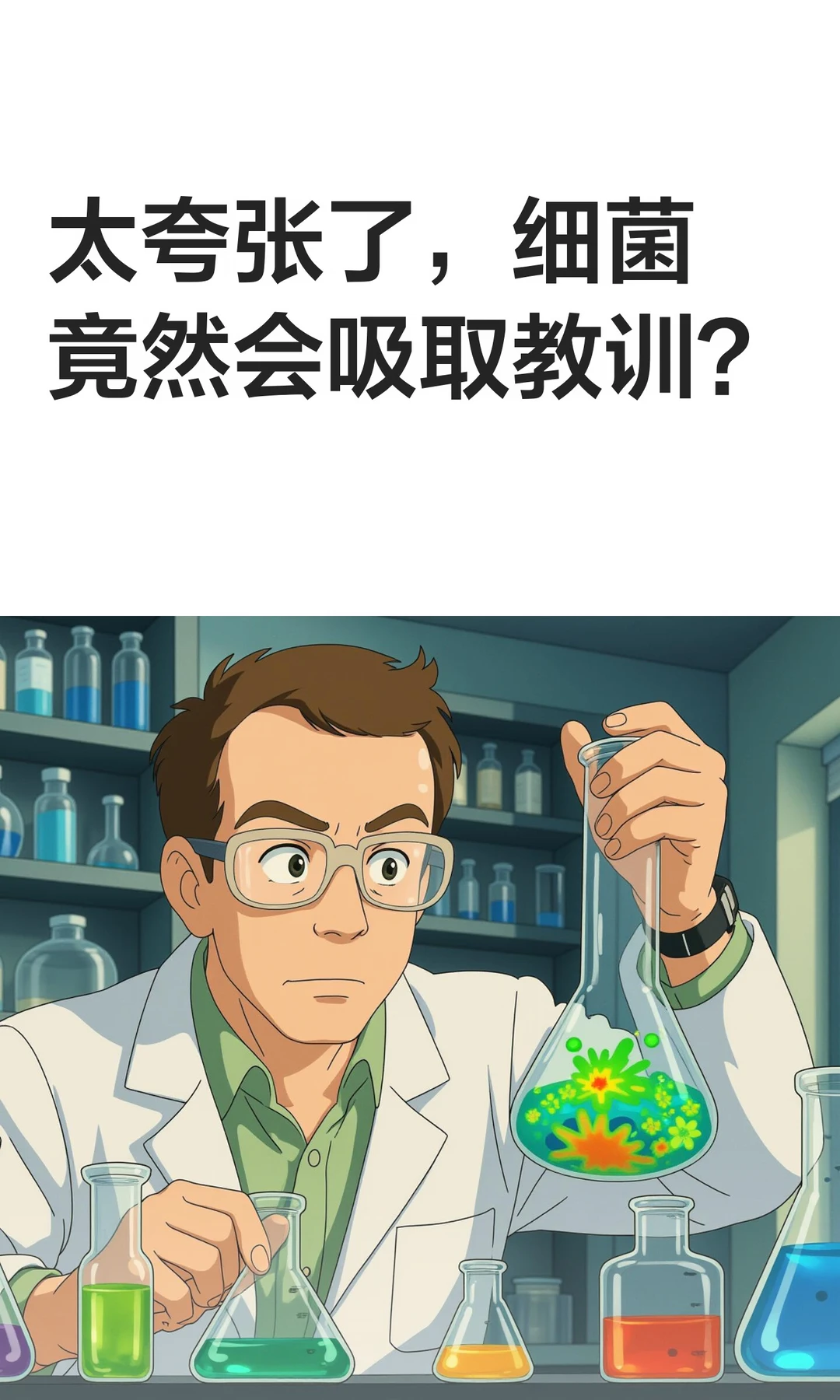 太夸张了，细菌竟然会吸取教训？