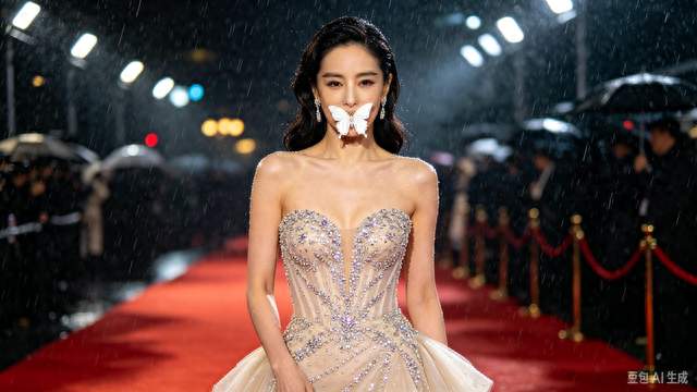 迪丽热巴雨中衔蝶开毯！一秒封神刷屏全网