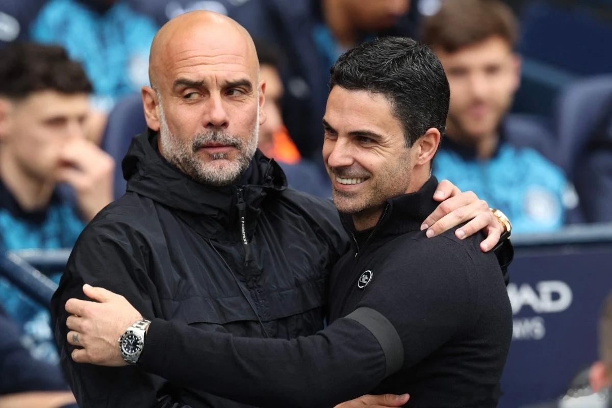 西班牙🇪🇸主教练阿尔特塔的阿森纳和西班牙🇪🇸主教练瓜迪奥拉的曼彻斯特城 