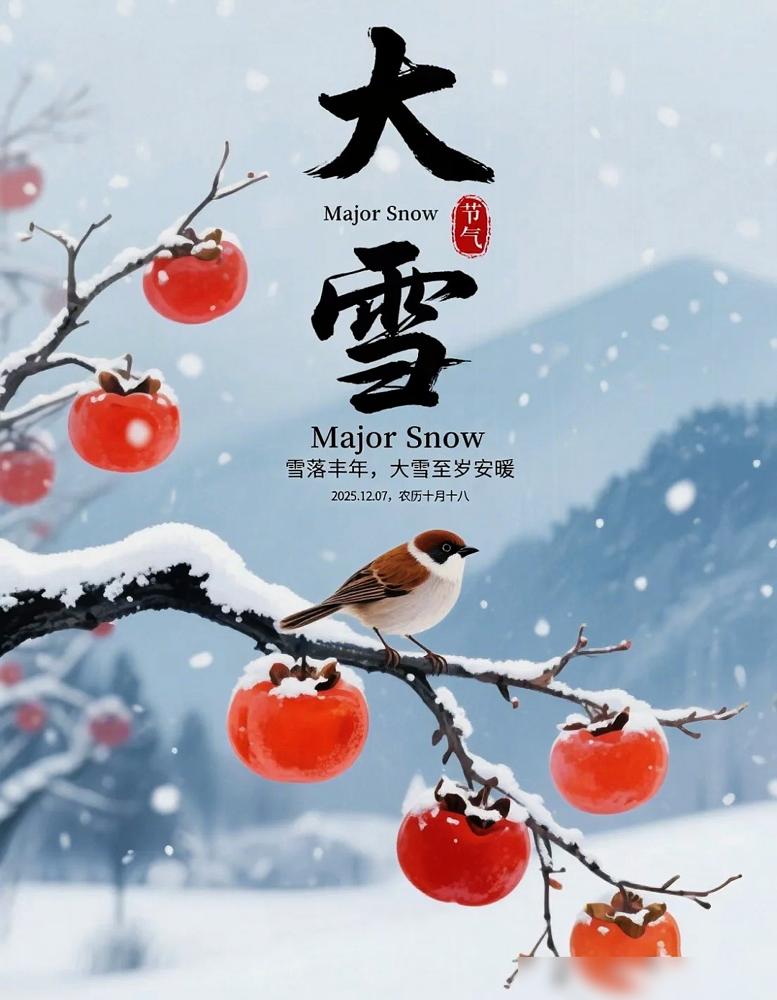 明天就是大雪节气了！
​
很多年轻人不懂，
​
老话说得好 “ 上午大雪冰上走，