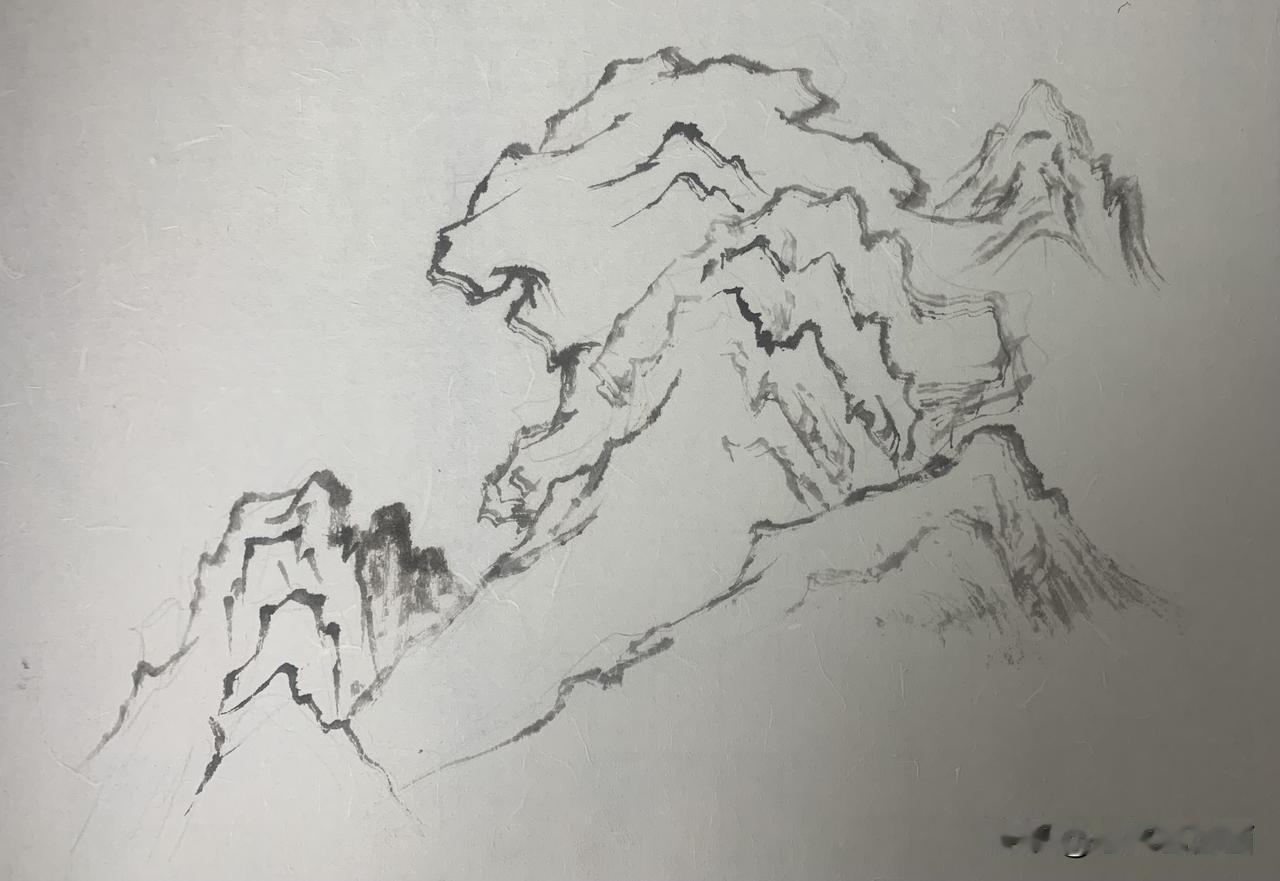 宋昌林国画山石步骤