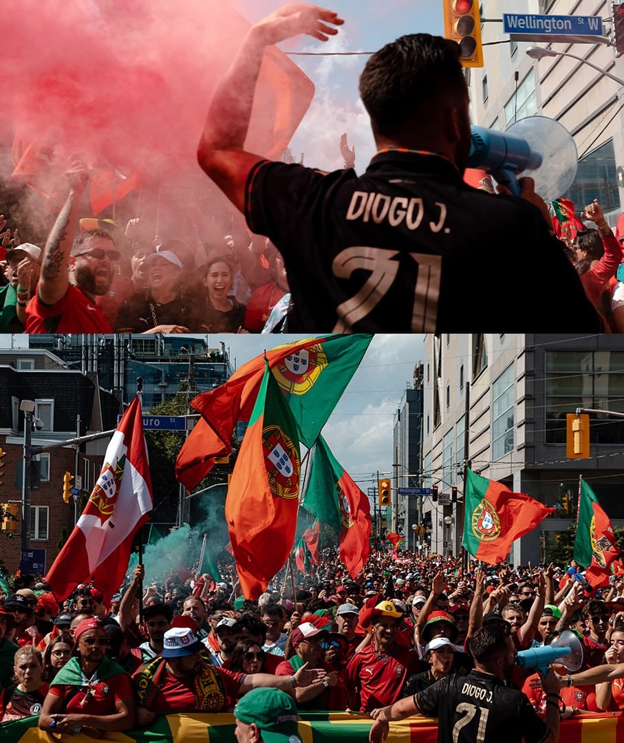 C罗葡萄牙2-1克罗地亚 给若塔·所有葡萄牙球迷都没有一天忘记过场内缅怀的球员，