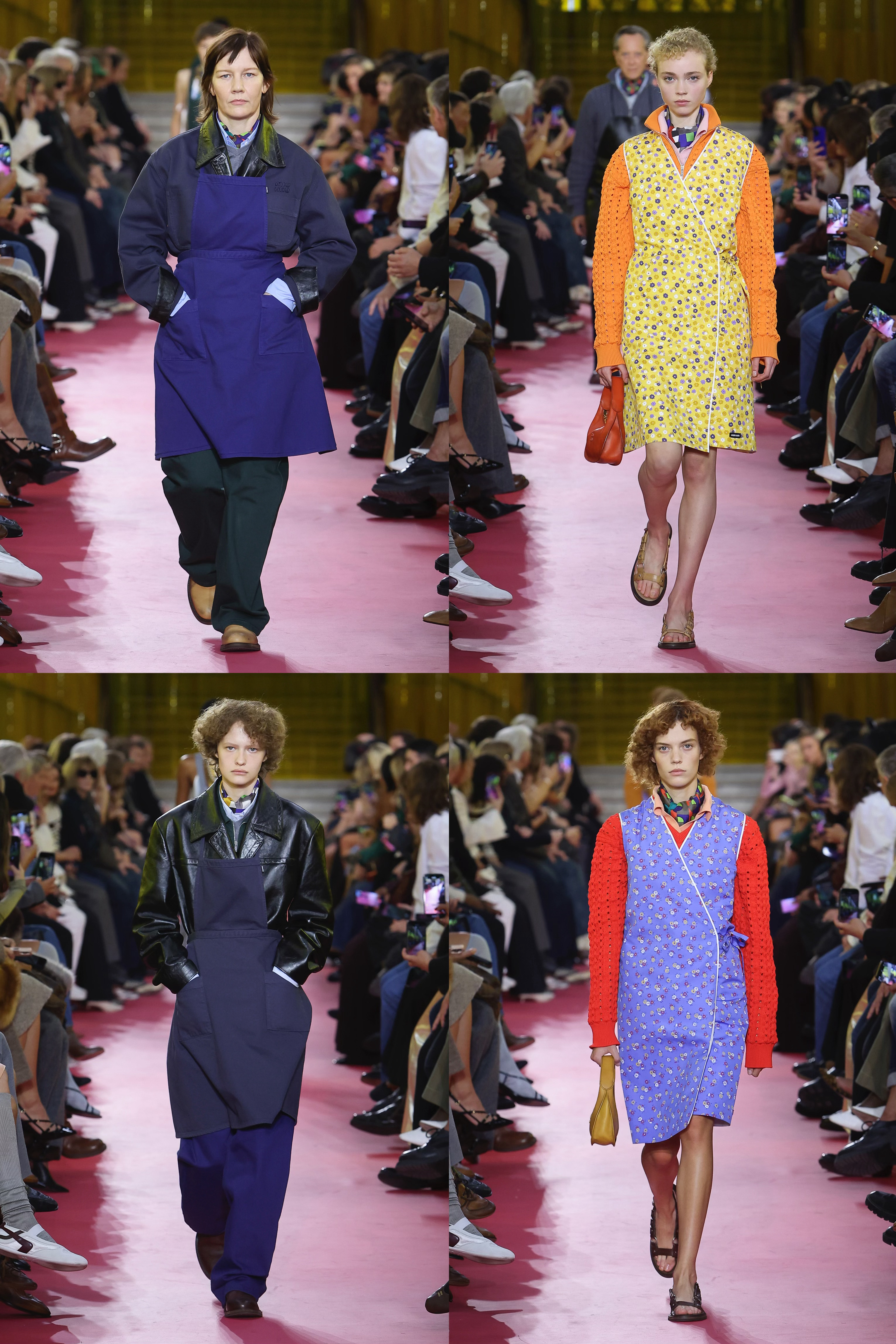 Miu Miu 2026春夏系列.MiuMiu秀场叠搭公式Miuccia Pra