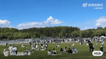 五一期间北京最好笑的视频来自奥森公园的喷泉！ 