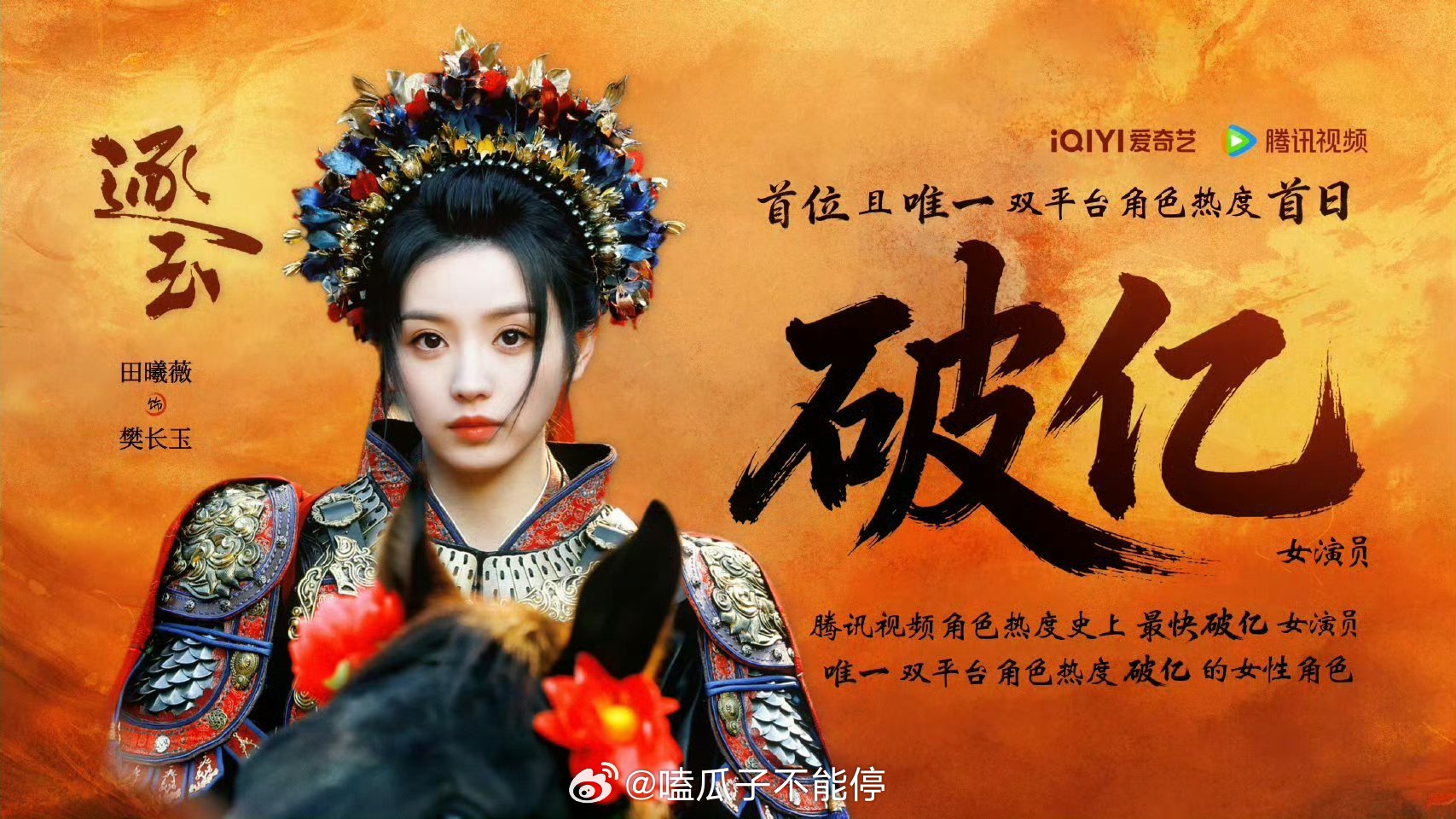 田曦薇《逐玉》还没开播樊长玉角色热度就破亿了🐮 