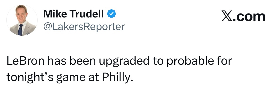 詹姆斯升级为大概率出战 