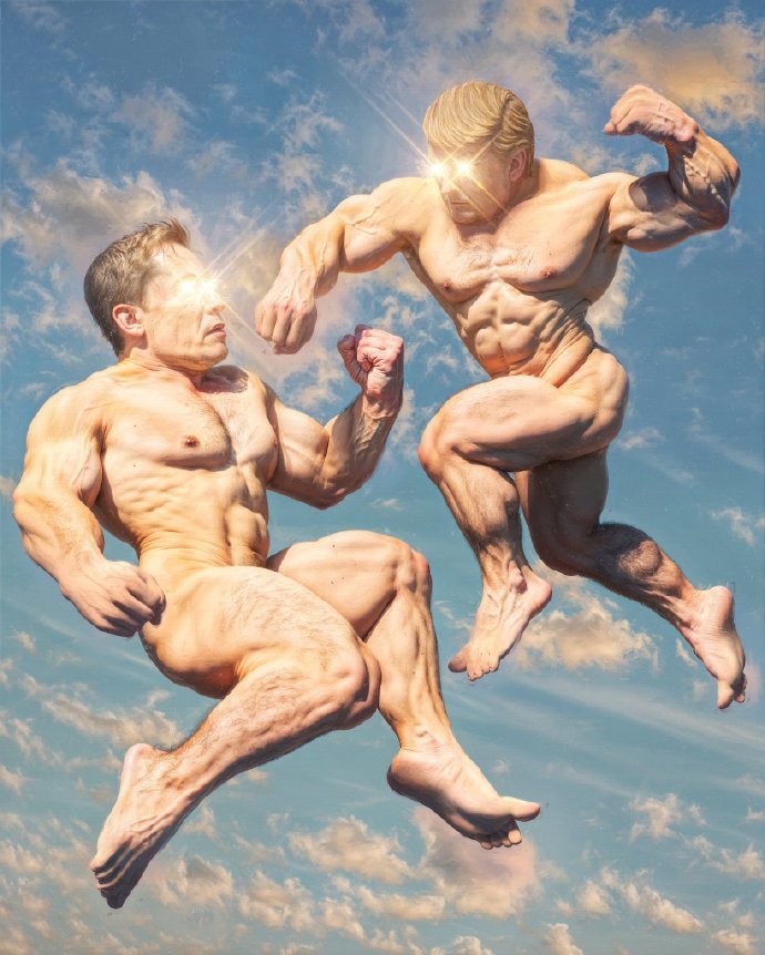 一个世界首富，一个大国总统，哥俩见天在社媒上对喷，多少有点过于魔幻了[干杯]马斯