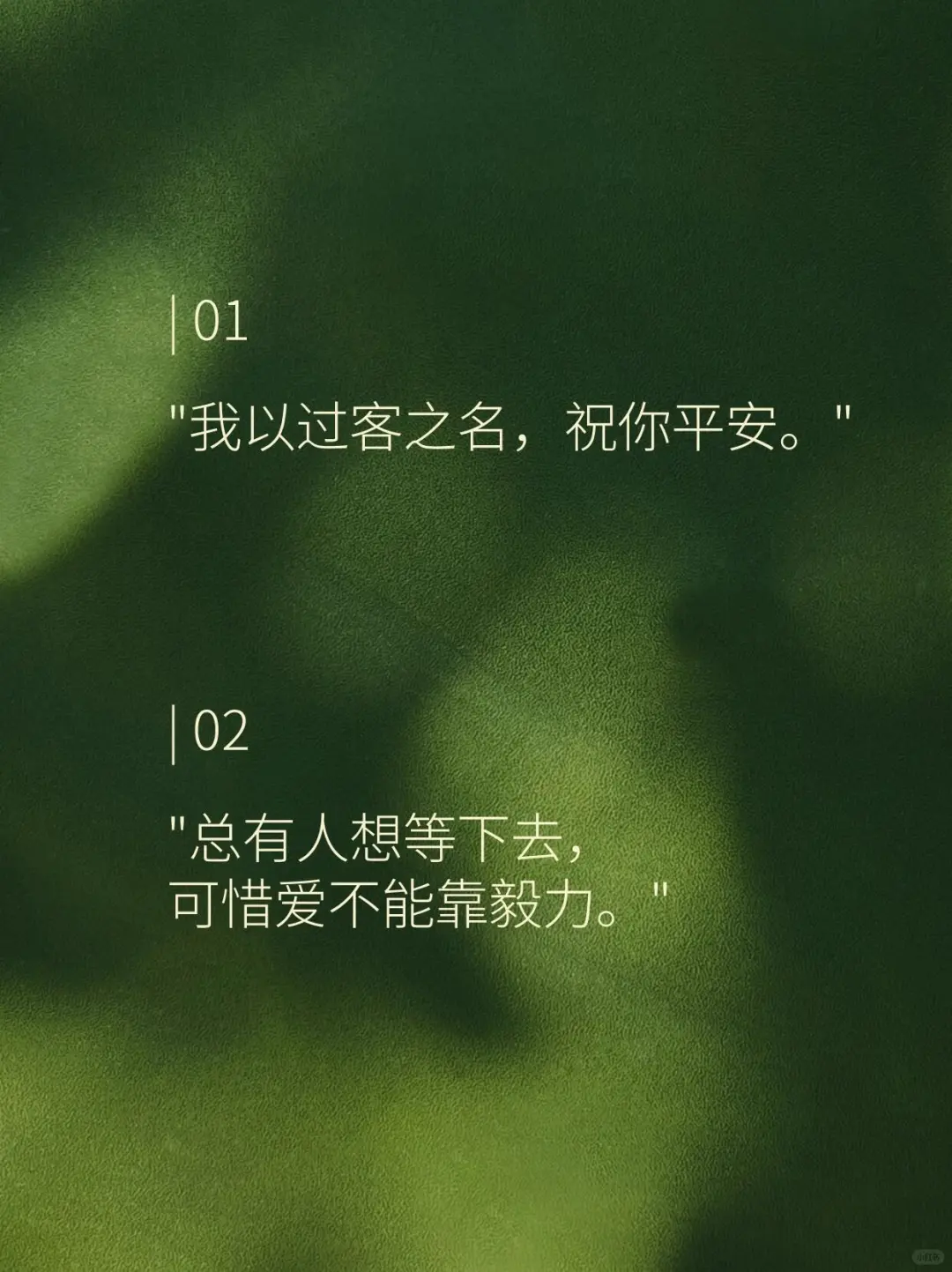 字字不提遗憾，句句都是遗憾。