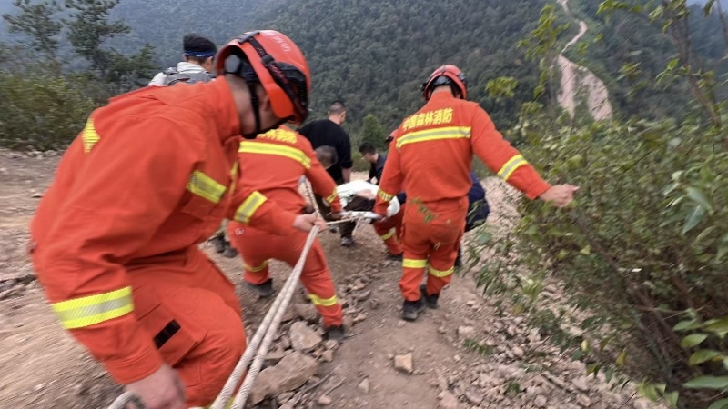 #当地回应女子在象鼻窝爬山骨折#【长沙女子在未开放公园徒步骨折，当地称有围挡！救