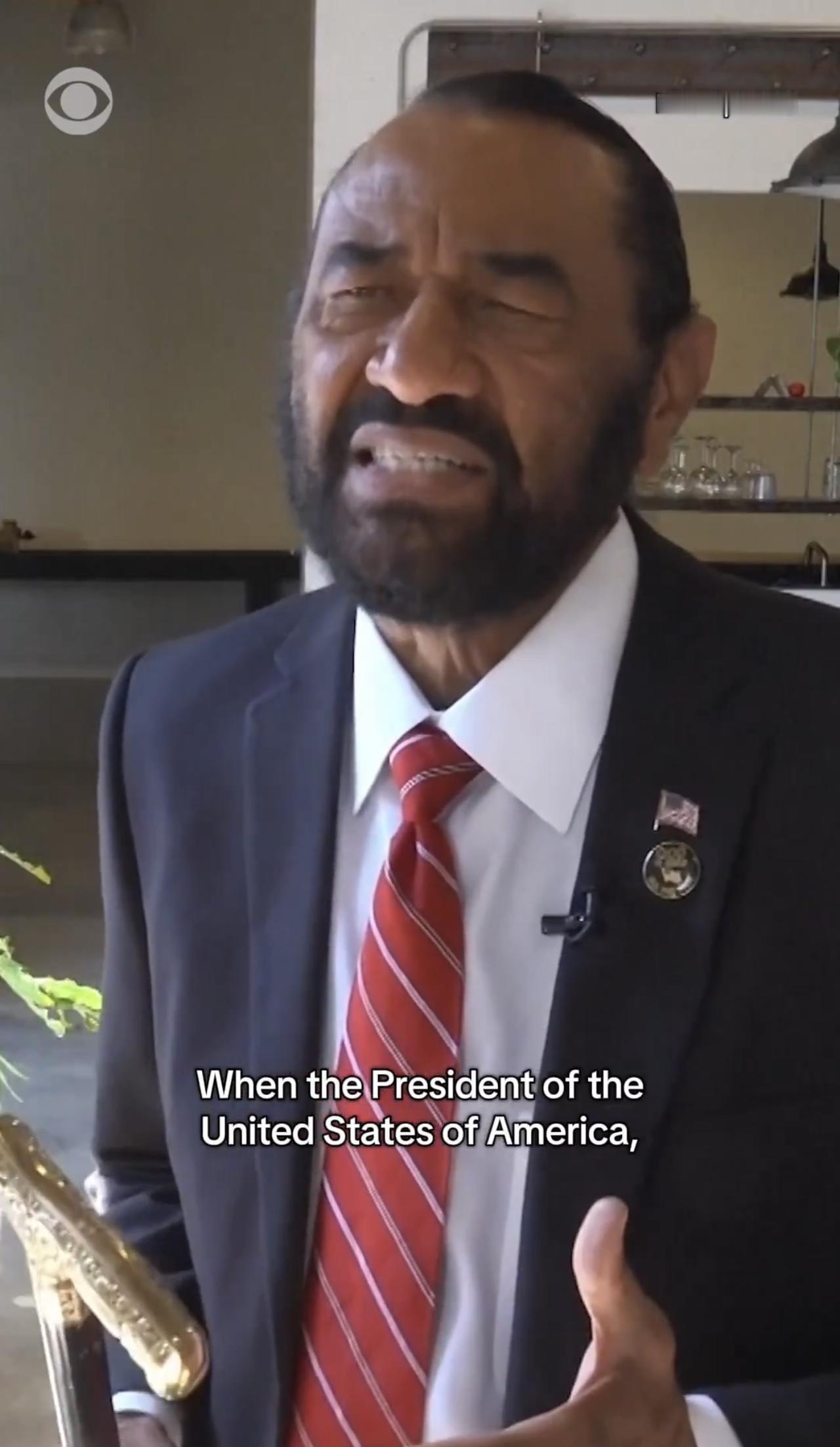 美国得克萨斯州民主党众议员阿尔·格林Al Green谴责了特朗普的 TruthS