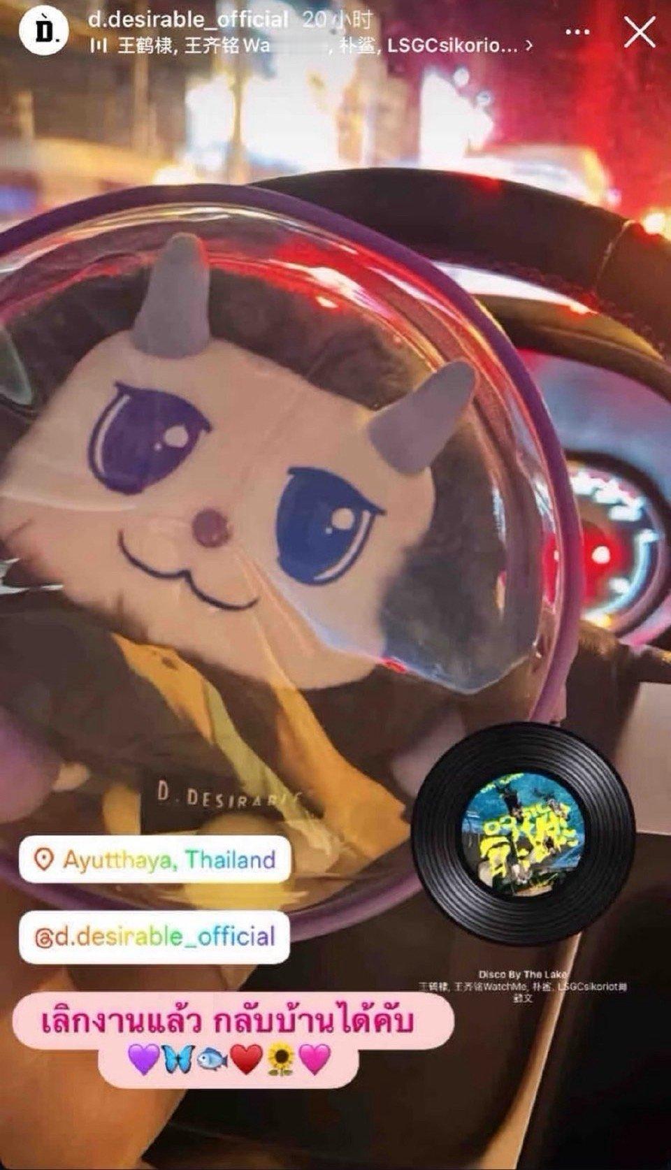 棣欣引力[超话]棣欣引力 上次王鹤棣D牌ins号发小D配文“💜🦋🐟❤️🌻