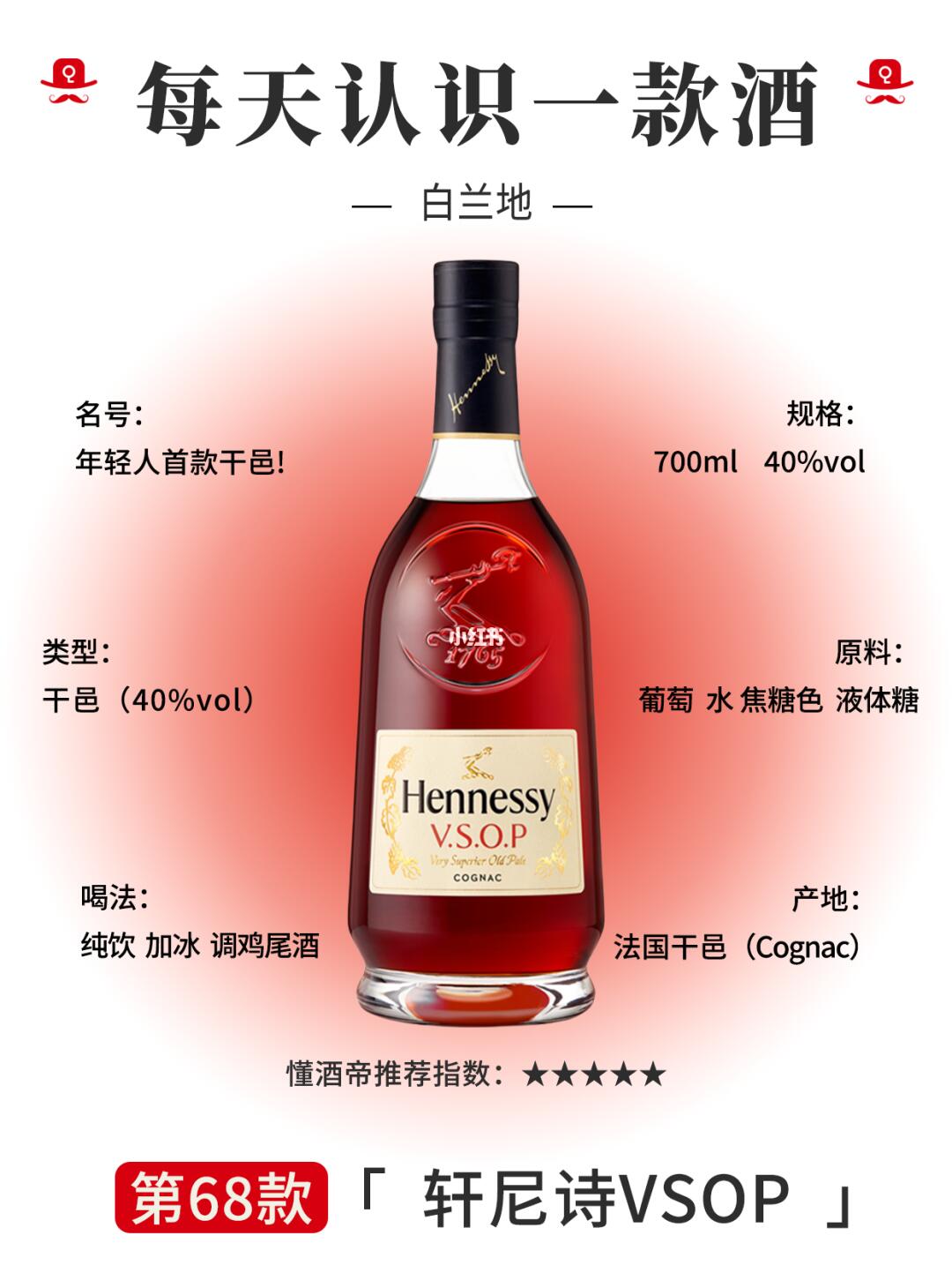 每天认识一款酒〡轩尼诗🥃干邑入门首选‼