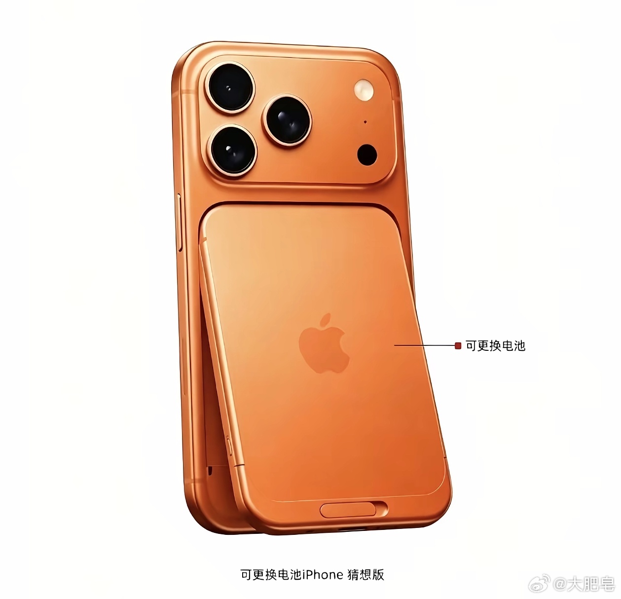 如果iPhone真做成可换电池设计，还挺有趣的 