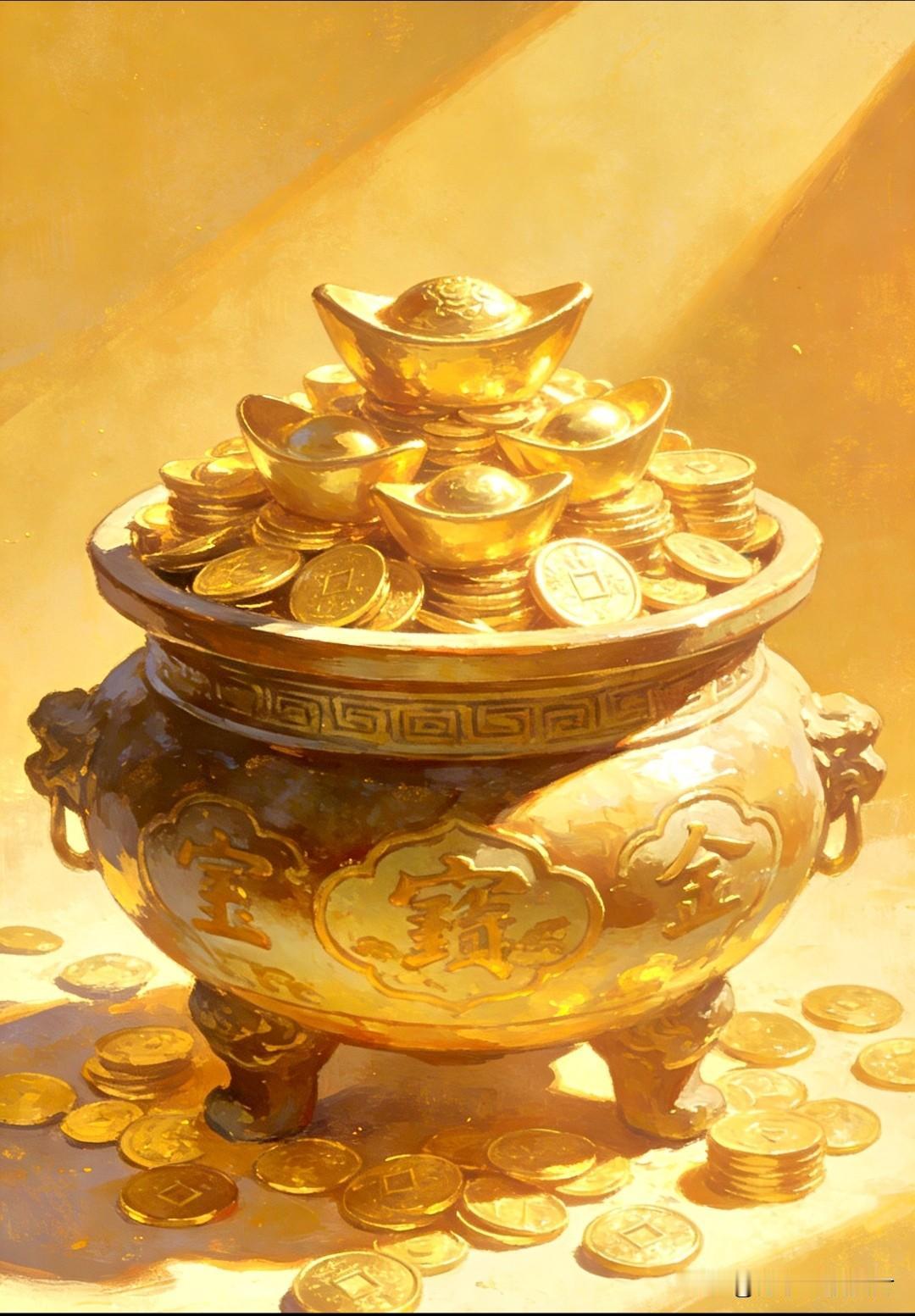 宝盆一开，万财俱来。