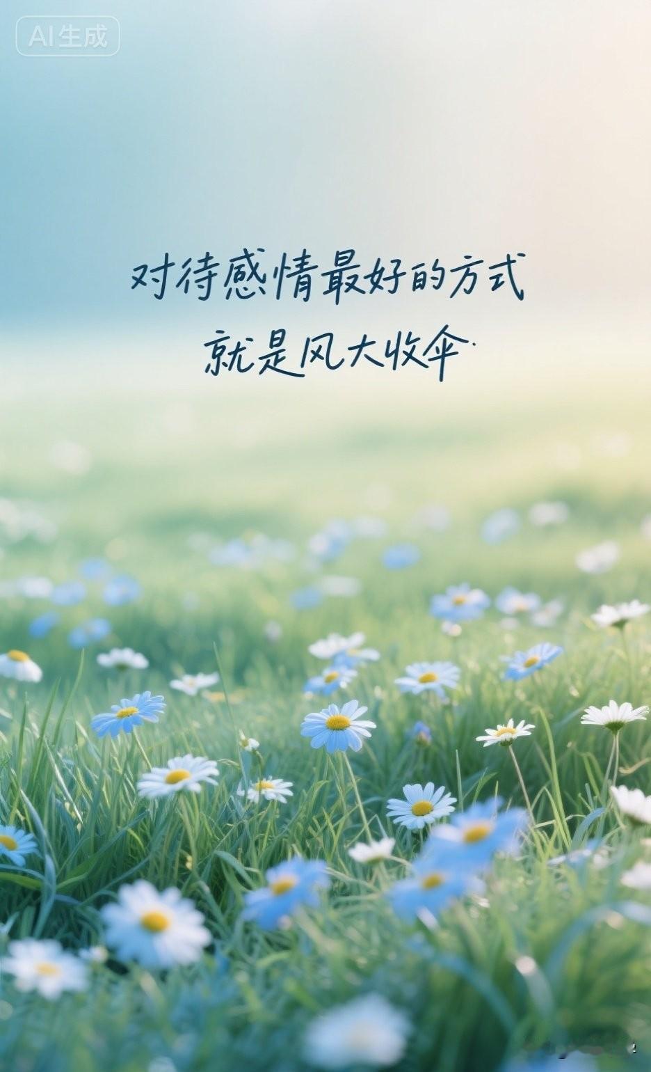 对待感情最好的方式，就是风大收伞

感情里有一个最微妙的悖论是——
如果你看懂了