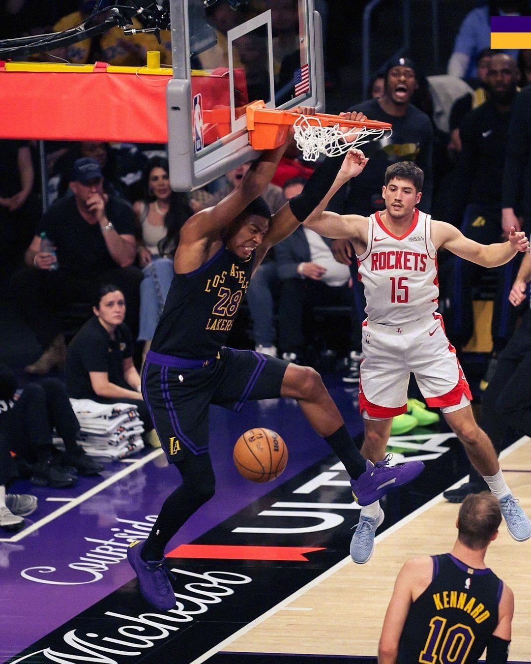 能向上，就绝不向下☝️洛杉矶湖人 湖人2比0火箭 NBA季后赛 痴于伟大 事在湖