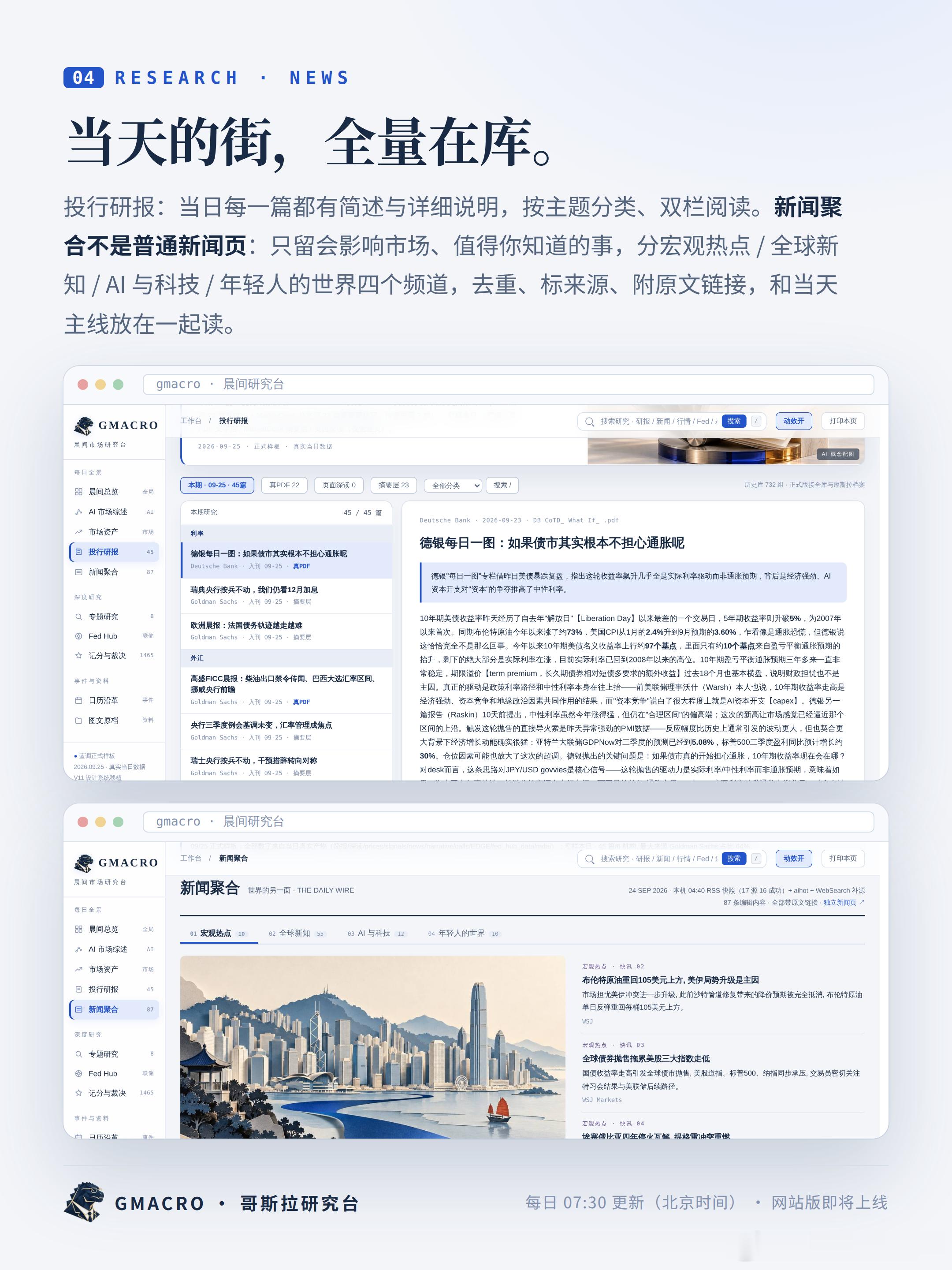 说了很久要把早报上网站，最近做了一段时间感觉总是哪里不太对劲，思考了一下就是原来